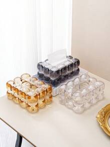 1 Stück Plastik Taschentuchbox, leicht luxuriöse, einfarbige Taschentuchbox, geeignet für Schlafzimmer, Wohnzimmer und Auto, Heimdekoration, Küchendekor, Haushaltsdekoration, Schulmaterial, Papierhandtuchhalter, Küche, Küchenrollenhalter, Taschentuchbox schwarz, Taschentuchhalterbox, weiße Taschentuchbox, Taschentuchthalter, weißer Taschentuchhalter, Feuchttücherhalter, Taschentuchbox-Halter, Serviettenhalter, Fest- und Familienzusammenkunft, Küchen-Esszimmer-Tischdekoration für Zuhause, Schlafzimmer, Wohnzimmer, Wohndekoration, Dekorbox, Hochzeitsgeschenk für Frauen, Sommerreise-Urlaubsfestival-Muss-have