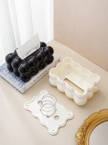 1 Stück Plastik Taschentuchbox, leicht luxuriöse, einfarbige Taschentuchbox, geeignet für Schlafzimmer, Wohnzimmer und Auto, Heimdekoration, Küchendekor, Haushaltsdekoration, Schulmaterial, Papierhandtuchhalter, Küche, Küchenrollenhalter, Taschentuchbox schwarz, Taschentuchhalterbox, weiße Taschentuchbox, Taschentuchthalter, weißer Taschentuchhalter, Feuchttücherhalter, Taschentuchbox-Halter, Serviettenhalter, Fest- und Familienzusammenkunft, Küchen-Esszimmer-Tischdekoration für Zuhause, Schlafzimmer, Wohnzimmer, Wohndekoration, Dekorbox, Hochzeitsgeschenk für Frauen, Sommerreise-Urlaubsfestival-Muss-have