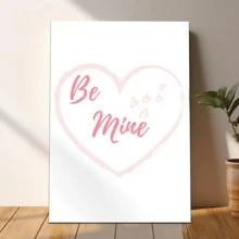 1 Pc Framed Hearts Decor Valentines Day Wall Art, Happy Valentine's Day Wall Decor, Love Wall Decor For Valentine's Day Decor Couple Gifts