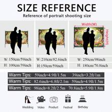 1 DRIHANCO Banner de fondo de fibra de poliéster para Pascua, con escenas de jardín con huevos de Pascua coloridos y conejos, adecuado para decoración universal de eventos de Pascua, apto para uso interior y exterior