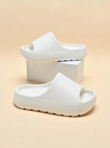 Sandalias tipo diapositiva suaves y antideslizantes de suela ligera y espumosa para niños, de secado rápido con correa simple, sandalias casuales para la playa para niños y niñas