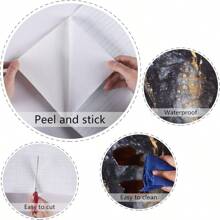 1 Rollo de papel pintado autoadhesivo con patrón de mármol negro, PVC reforzado de 15.7inX39.3/118.1/196.8in, resistente al agua, al aceite y a las manchas, resistente a los impactos, fácil de limpiar, ideal para decorar salón, dormitorio, baño, cocina, encimera, escritorio, fácil de instalar y desprender, ideal para decoración del hogar, muebles, estanterías, cajones, supermercados, bares, vitrinas, regalos, graduaciones, decoración de habitaciones, paredes, baños, dormitorios
