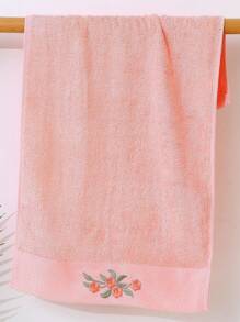 1/4 Pcs Set Peony Embroidery Design Hand Towel, Size: 34cm*74cm, Plush Soft, Ultra Absorbent, Quick Drying Towel, Staple Rayon, Knit Fabric, Bath Towel, Face Towel, Suitable For Home, Hotel, Bathroom, Spa, Swimming Pool Home Bathroom Decor Fall Decor Back To School For Beauty Salon Home Bathroom Shower Towels For Beaty Salon, Hotel Sports,Home Essentials, Towel, Skin Care