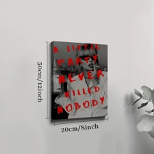 1pc Framed Canvas Poster, Retro Disco Wall Art Canvas Paintings, Ideal Gift For Bedroom Living Room Corridor, Wall Art, Wall Decor, Winter Decor, Room Decoration