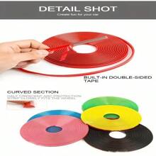 8M Wheel Arch Trim Matte Decorative Strip, Car Wheel Sticker Tire Protection Anti-Collision Strip, Decorative Sticker Car Wheel Rim Protector - Multicolor - View 6