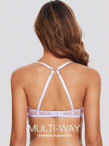 Wingslove See Through Unlined Sheer Transparent Mesh Breathable Lingerie Bra