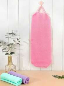 Long Exfoliating Back Scrubber Loofah With Handles, Back Exfoliato Washcloth Exfoliating Body Scrubber Back Scrubber, Stretchable Pull Strap For Women Men Body Deep Cleaning Massages For Shower Japanese Bath Wash Cloth Korean Exfoliating Luffah Towel Beauty Washcloth Sponge Loofah Body Scrub Home Bathroom Decor Fall Decor Back To School