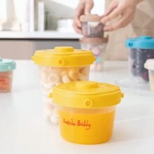4pcs PP Baby Supplementary Food Storage Box, Milk Powder Box, Sealed Supplementary Food Box,Support Dishwasher,Microwave