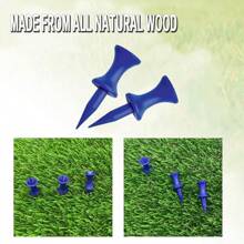 FINGER TEN Golf Tees Plastic Castle Small Short Long Step Down Unbreakable Reusable Tee Value 30 Pack, 2 3/4, 2 1/4, 2,1 3/4,1 1/2, 1 1/4 Inch Bulk Set Blue Pink Orange Yellow White Color For Men Women - 30 Pack 1 1/2'' in Blue - View 6