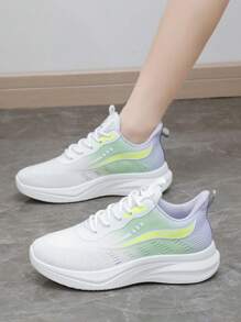 Scarpe sportive leggere da donna 2025, sneaker da running in maglia, colore viola