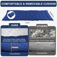 Folding Bed Cot With Pillow, 2 Sided Mattress Heavy Duty Folding Sleeping Cot Guest Bed, Folding Camping Cots For Traveling Camp Office Outdoor And Beach