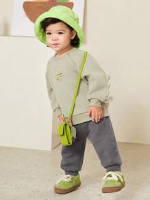 mini bala Kids' Tracksuit, Loose-Fit Sweatshirt And Pants For Boys And Girls