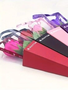 10 piezas, caja de embalaje para ramo de flores, caja individual para clavel, embalaje de flores, caja para rosa, caja de regalo, decoración de flores para el Día de San Valentín, decoración de boda, fiesta de boda, suministros de boda, regalos de boda (sin flores, el color de la cinta de la fuente es aleatorio)