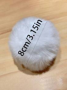 1Pc Bunny Tail Bunny Cute Cosplay Costume Costume Party Gothic Lolita Bunny Tail Plush Ball Decoration Props, Holiday Costume Props,Easter Dress Up, Valentine's Day Atmosphere Props Halloween Halloween Accessories