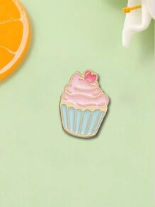 陶瓷釉面指甲、可爱小蛋糕、冰淇淋蛋糕造型、清新森系美食徽章、服装背包配件、金属胸针、行李箱包时尚配饰、服装配饰、合金材质胸针，可用于衣服、包包、学校、韩流、教师用品、包包挂饰、办公配饰、衬衫、夹克、珠宝、圣诞节、万圣节服装配饰、礼物 - 西瓜粉 - 查看 7