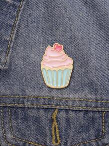 陶瓷釉面指甲、可爱小蛋糕、冰淇淋蛋糕造型、清新森系美食徽章、服装背包配件、金属胸针、行李箱包时尚配饰、服装配饰、合金材质胸针，可用于衣服、包包、学校、韩流、教师用品、包包挂饰、办公配饰、衬衫、夹克、珠宝、圣诞节、万圣节服装配饰、礼物 - 西瓜粉 - 查看 3