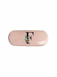 1pc Creamy/Monet-Style Solid Color Glasses Case, New And Simple Design, Convenient And Portable With Waterproof And Dustproof Function