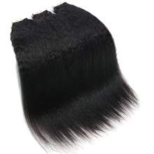 26 Inches Tape In Hair Extensions Human Hair Kinky Straight Remy Hair 20Pcs Natural Color Real Human Hair Tape In Extensions