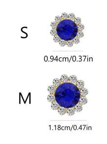 Sunflower Drill Round Flower Plate Drill Buckle Bow Handmade Diy Hair Accessories Materials Glass Claw Drill Dress Accessories. Rhinestone Sunflower Hand Sewing Drill Flower Plate Lace Drill Diy Hair Decoration Materials Accessories Handmade Beaded Double Layer Flower Rhinestones.