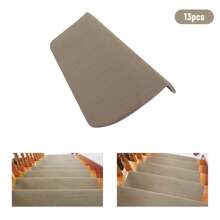 Non Slip Stair Treads For Wooden Steps Indoor, 13 Pack 22*9.45in Carpet Stair Treads For Wood Stairs, Machine Washable Stair Runners For Kids Elders And Pets, Grey - Màu be - Xem 6