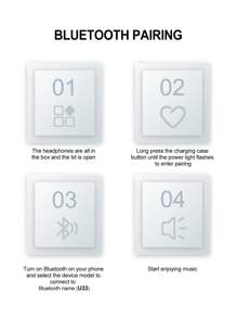 Tai nghe nhét tai không dây Tws BT5.4 siêu nhỏ âm thanh nổi Hi-Fi không dây giảm tiếng ồn thông minh điều khiển âm lượng Tai nghe thể thao gọi điện siêu bền cảm ứng nhỏ gọn và di động tương thích với iPhone/Android Tai nghe nhét tai/Thể thao/Ngoài trời/Giải trí/Ngủ Tai nghe không dây, Quà tặng tuyệt vời cho nam và nữ - trắng - Xem 6