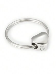 1 件个性化雕刻文字钥匙扣，3D 心形情侣钥匙圈，附赠礼品盒，适合情人节、派对、婚礼礼物，适合伴侣、家人、朋友、日常佩戴 - 彩色 - 查看 7