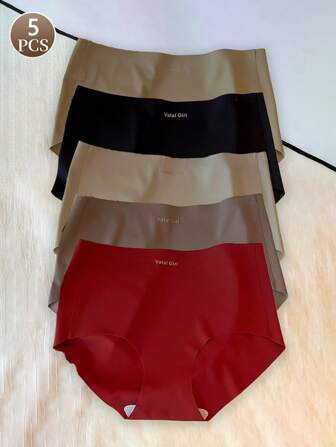 5 件套女士内衣套装，轻便、舒适、高弹力、无缝透气女士内裤