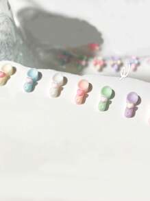 50Pcs Super Cute Love Spoon Fork Trowel Jewelry Accessories Diy Nail Art Resin Craft Butterfly Decoration Nail Supplies Nails Nail Charms Nail Gems - Multicolor - View 5