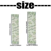 1pc Eucalyptus Leaf Table Runner For Spring, Green Sage Color Tablecloth, Seasonal Table Mat, Suitable For Kitchen Dining Table Decor, Indoor Outdoor Party, Seasonal Home Decor