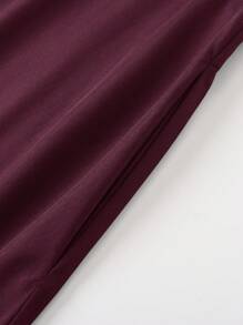 欧美时尚秋装女装优雅腰部精致时尚风百褶裙Y2K服饰女装街头潮流独立站爆款女装返校通勤蝴蝶结收腰修身休闲摆裙 - 酒紅色 - 查看 7