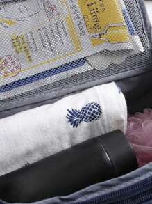 Customized Text Personalized Simple Makeup Bag Large Capacity Travel Makeup Bag Storage Portable Makeup Bag Hook Toilet Bag Waterproof Multi Functional Makeup Bag Business Travel Portable Storage Bag New Travel Storage Hook Toilet Bag Makeup Bag Women's Outdoor Large Capacity Portable Men's Toilet Bag