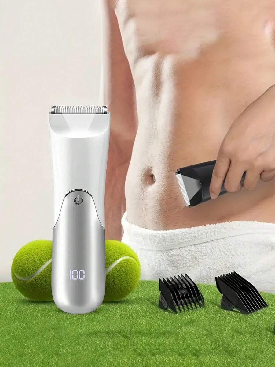 男女通用电动体毛修剪器，电动剃须刀，电动私处毛发修剪器，陶瓷刀片男士卫生剃须修剪器，全身护理