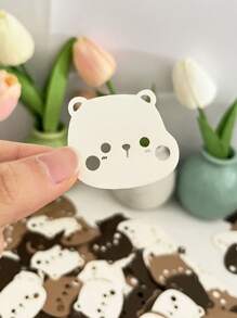 100pcs/Pack Brown Bear-Shaped Confetti, Baby Birthday Party Scatters, School Opening Party Decoration