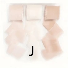 3pcs Chiffon Ribbon Set, For Party Invitation, Polyester Fabric Strips (No Feathers) - Gift Wrapping And Craft Decorative Bows - Multicolor - View 17