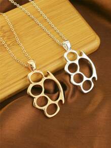 1pc Minimalist Finger Sleeve Pendant Necklace, Daily Wear For Men - Finger Pendant - View 1