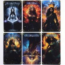 Divine Celestial Tarot Cards-78 Tarot Cards For Divination,Mystical Guidance And Spiritual Insight-Tarot Reading Game With Artistic Images,Tarot Cards For Beginners,Suitable For Adults - Multicolor - View 3