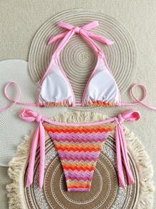 时尚女士金属海星装饰性感比基尼套装夏季热销泳衣