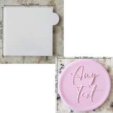 用 2 块饼干定制文字蛋糕装饰万圣节和圣诞节 DIY 切刀糖蛋糕模板婚礼粘土翻糖压花器名字蛋糕模具手工饼干/饼干压花器印章