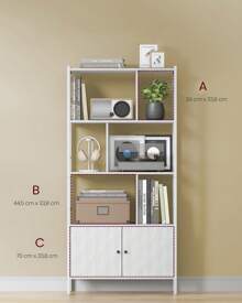 VASAGLE Bookcases - Blanco - Ver 5
