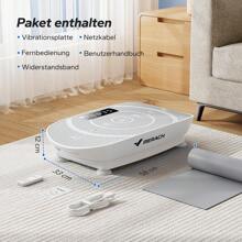 MERACH Plateforme Vibrante, Plaque Vibrante Puissante For The Strength And Mise En Forme Of Muscles, Control Automatique De La Vitesse, Haut-Parleur Bluetooth Intégré - View 8