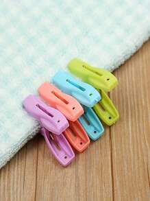 Set de 30 pinzas/broches pesados, anti viento, para colgar ropa, ropa interior, pinzas pequeñas, pinzas plásticas para perchas de vestidos, en colores aleatorios