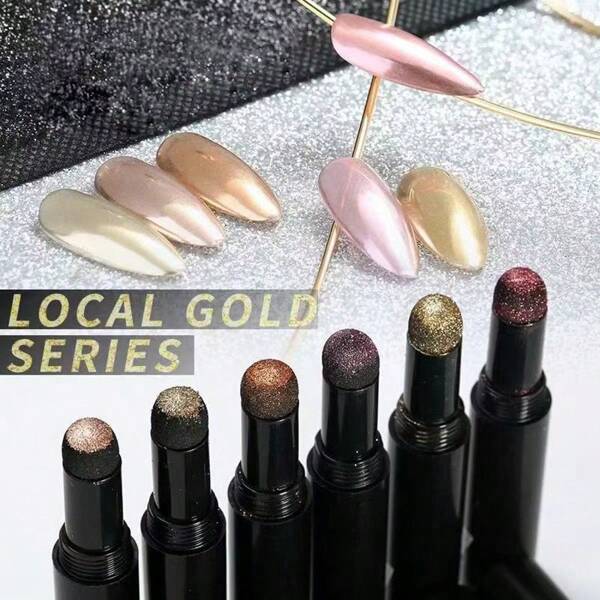 6 Colors Mirror Nail Art Decorative Powder