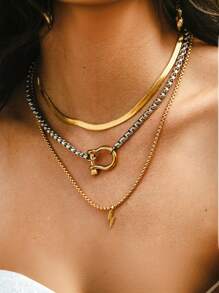 1 pieza Colgante de acero inoxidable con mosquetón vintage y contrastado para mujer, hombre y parejas, con un diseño único, ideal como regalo para el Día de la Madre, Acción de Gracias, Cumpleaños, Aniversario, Compromiso, Navidad, San Valentín, Acción de Gracias, Comunión, Graduación, Día de la Independencia o cualquier otro aniversario, para tu esposa o amiga
