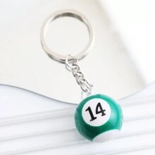 1pc Unisex Billiard Ball Keychain Pendant, Bag & Car Keyring, Perfect Gift - Multicolor - View 24