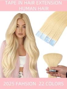 Seamless Tape In Hair Extensions Human Hair Straight Extensions Skin Weft Adhesive Glue On Salon Quality For Woman 20PCS/30g Halloween Costumes - S613 - View 3