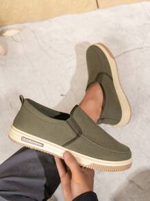 Men's Fashion Canvas Slip-On Casual Breathable Walking Shoes