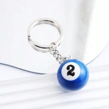 1pc Unisex Billiard Ball Keychain Pendant, Bag & Car Keyring, Perfect Gift - Multicolor - View 10