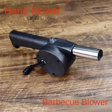 New Barbecue Manual Blower, Portable Barbecue Manual Blower, Barbecue Supplies Accessories Outdoor Manual Combustion Blower, Camping Fire Tool BBQ Carbon Portable Hair Dryer Halloween And Christmas - Multicolor - View 4