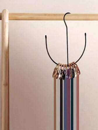 Iron Silk Scarf Hook,Black Metal Hanging Shoe Rack,Belt & Scarf Rack,Multi-Functional Bag Holder,Shoe Drying Rack,Home Wardrobe Storage,Multi-Functional Hook,Portable Bag Holder,Wardrobe Large Capacity Hanging Organiser