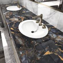 1 Rollo de papel pintado autoadhesivo con patrón de mármol negro, PVC reforzado de 15.7inX39.3/118.1/196.8in, resistente al agua, al aceite y a las manchas, resistente a los impactos, fácil de limpiar, ideal para decorar salón, dormitorio, baño, cocina, encimera, escritorio, fácil de instalar y desprender, ideal para decoración del hogar, muebles, estanterías, cajones, supermercados, bares, vitrinas, regalos, graduaciones, decoración de habitaciones, paredes, baños, dormitorios